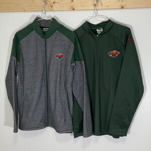 Minnesota Wild Full zip and 1/4 zip jacket and shirt